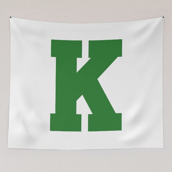 Item preview, Alphabet, Green K, Sports letter K designed and sold by TheCultStuff.