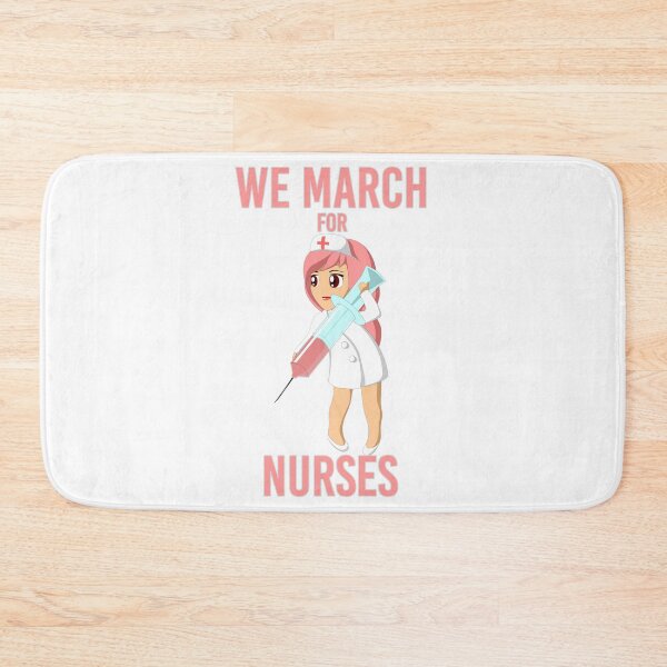 Item preview, We March for Nurses - Funny Gorgeous Nurse designed and sold by Amazing Arts Designs.