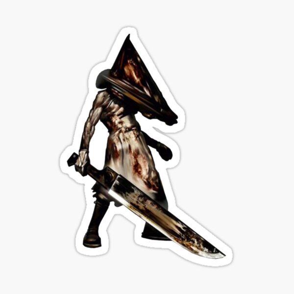 Vista previa del artículo con la obra «Pyramid Head (cosa de la pirámide roja)», diseñado y vendido por Fooriiui.