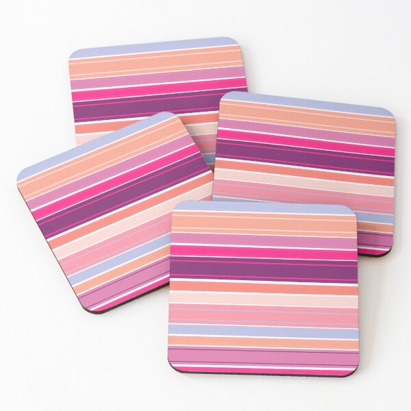 Item preview, Multi-Colored Stripes, Thin and Wide Stripes, Purple, Pink, Blue Shades designed and sold by zanydoodles.
