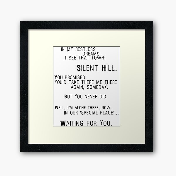 Silent Hill 2 Poster Art Print for Sale by Klufer