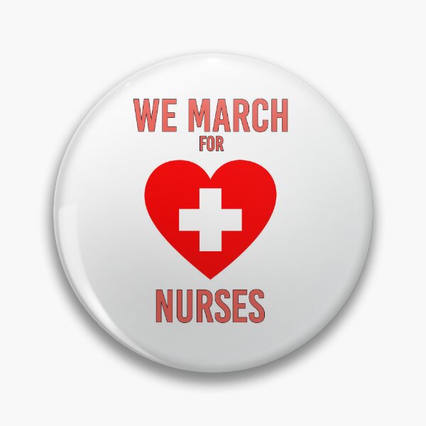 Item preview, We March for Nurses - Warm Heartful Nurse designed and sold by Amazing Arts Designs.