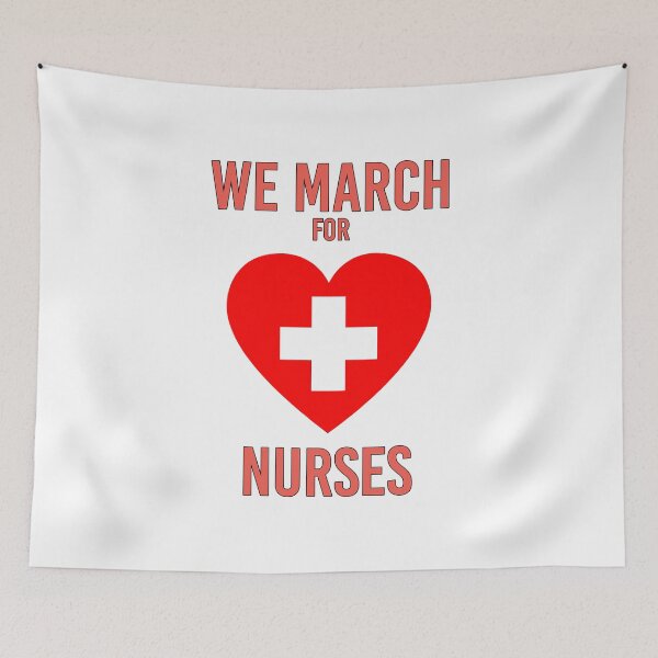 Item preview, We March for Nurses - Warm Heartful Nurse designed and sold by Amazing Arts Designs.