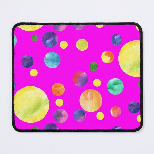 Item preview, Watercolor circles on magenta background designed and sold by lausn.