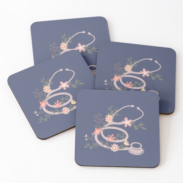 Item preview, Estetoscopio rosa con flores. designed and sold by Preslava Genova.