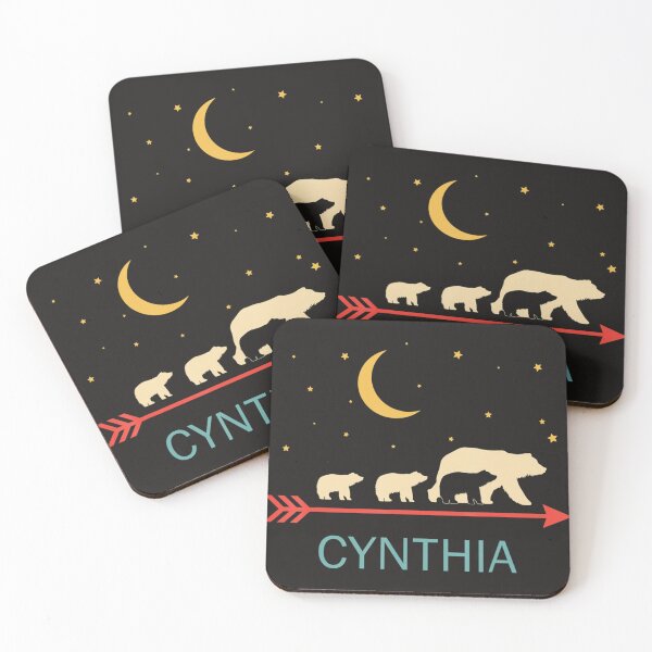 Item preview, Cynthia Name Gift Personalized Mama Bear With 3 Cubs  designed and sold by NestoreFabbri.