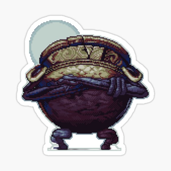 Iron-Fist Alexander the Warrior Jar Sticker - Elden Ring Inspired