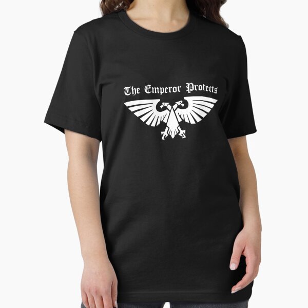 Vista previa del artículo con la obra «MEJOR VENDEDOR - El emperador protege la mercancía Camiseta esencial», diseñado y vendido por ChristianHul.