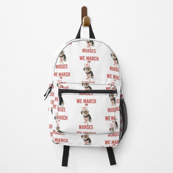 Item preview, We March for Nurses - Funny Dog Nurse designed and sold by Amazing Arts Designs.