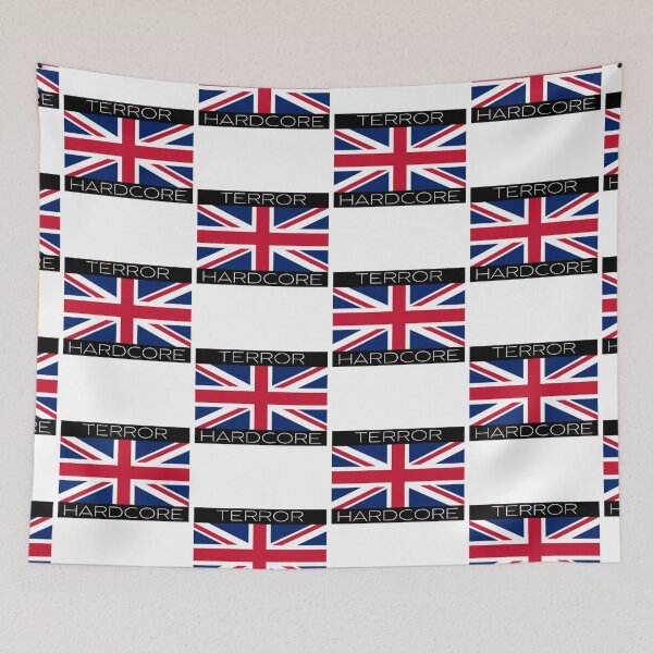Item preview, Terror Hardcore Terrorcore Music United Kingdom Flag designed and sold by RichTeeDesigns.