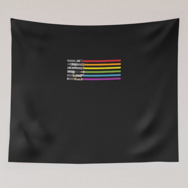Item preview, Lightsaber Rainbow Essential T-Shirt designed and sold by ElizabeGroth.