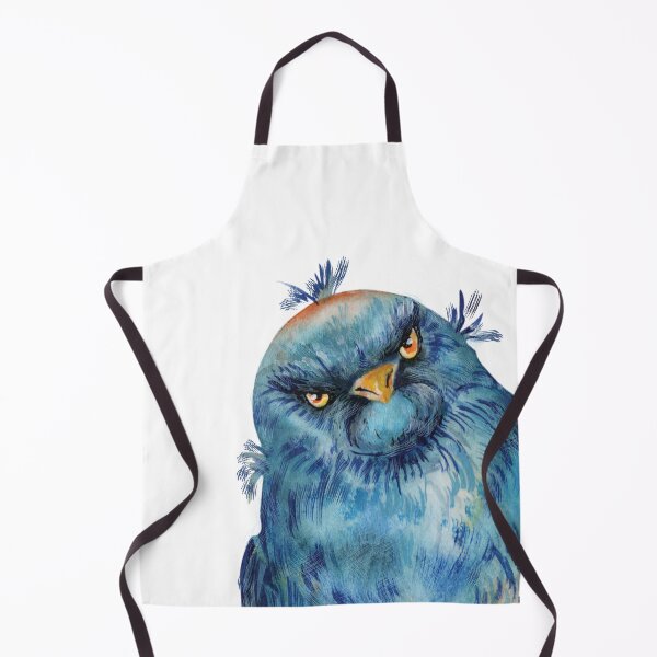 Item preview, Funny Blue Bird With Angry Face designed and sold by AnastasiaDesign.