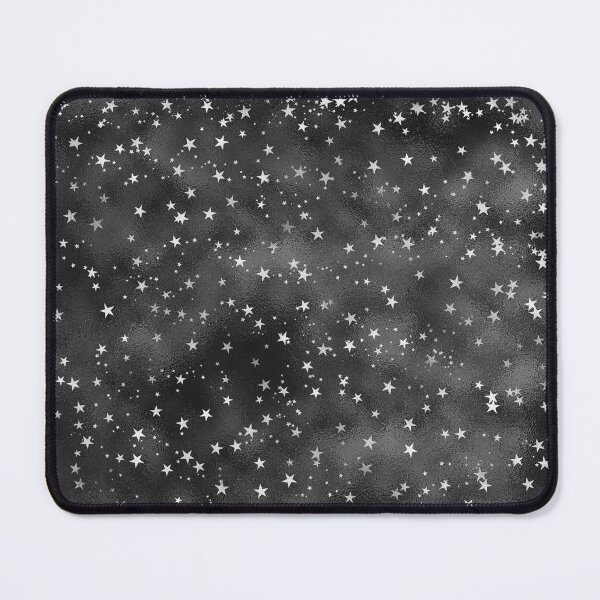 Item preview, Patrón de estrellas de brillo negro y plateado designed and sold by AnastasiaDesign.