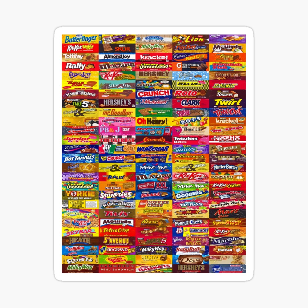 A Collage of Candy Wrappers