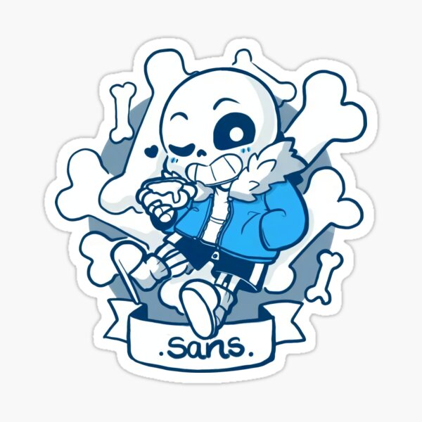 Undertale Sans Sticker for Sale by Constance Cartwright