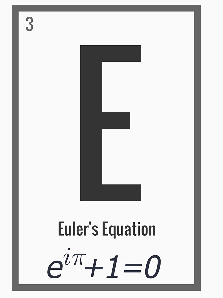 euler's formula t shirt