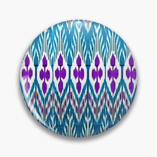 Item preview, Beautiful flower Uzbek ikat patterns designed and sold by LeFabriqueOuz.