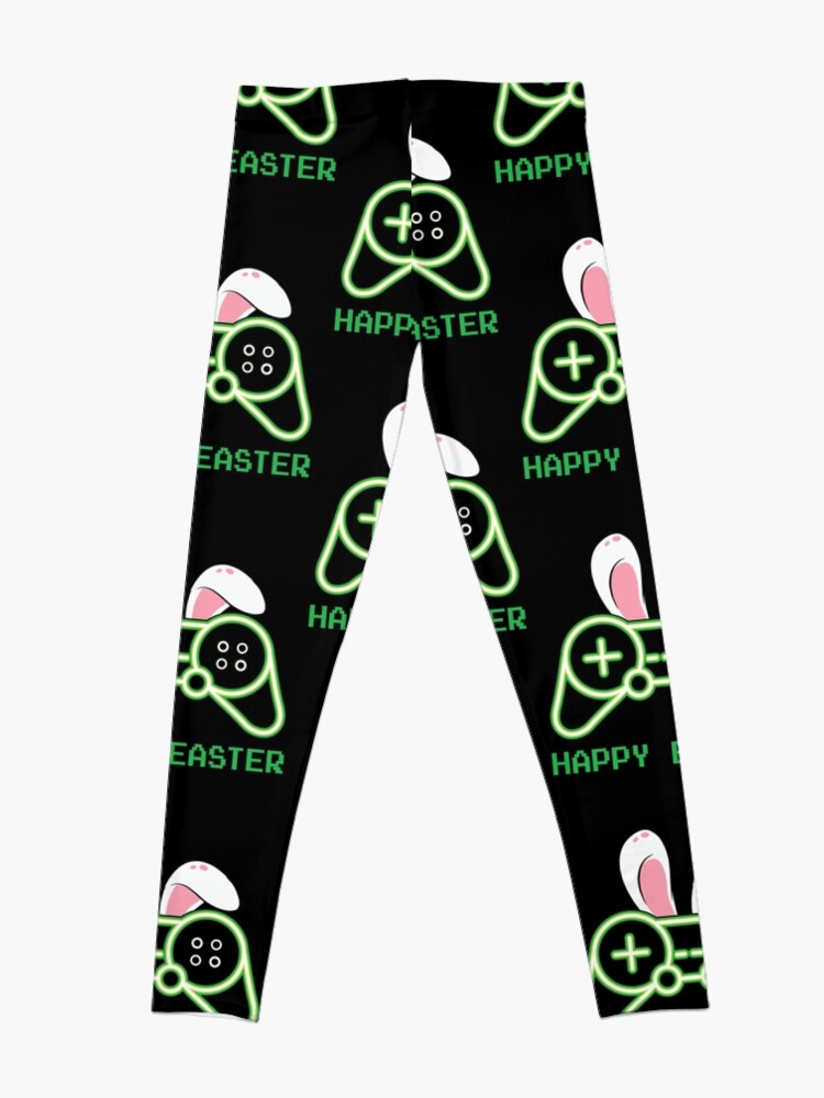 Disover Bunny Game Controller Happy Easter Leggings