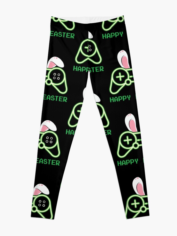 Disover Bunny Game Controller Happy Easter Leggings