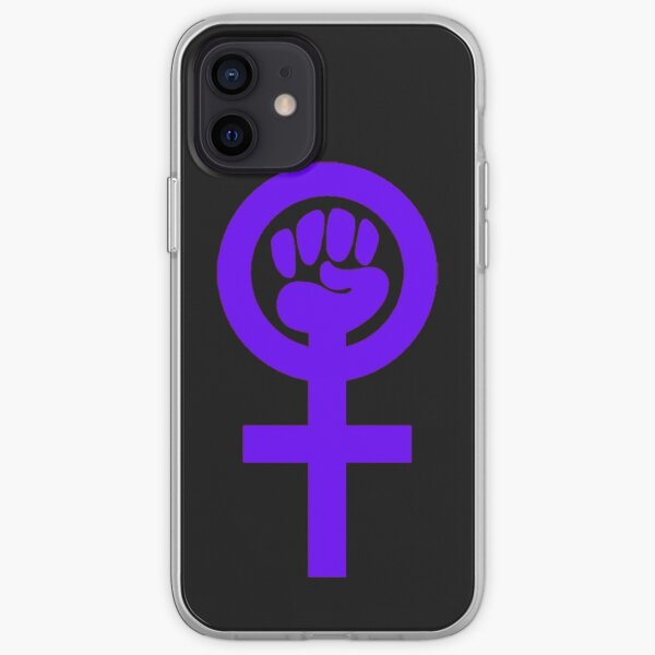 Woman Feminist Power Symbol 5 iPhone Soft Case