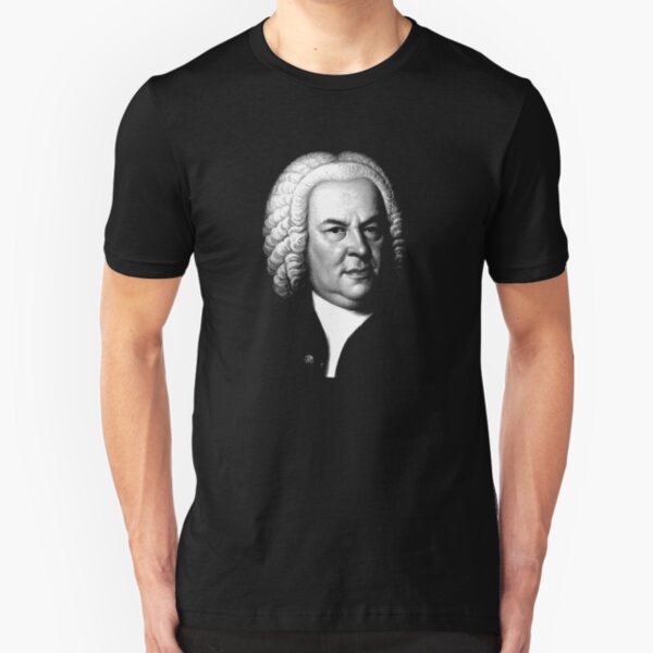 Johann Sebastian Bach, Perhaps the Greatest Composer Ever Slim Fit T-Shirt