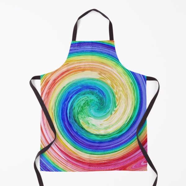 Item preview, Abstract swirl funky pattern in happy rainbow colors designed and sold by Designbyfia.