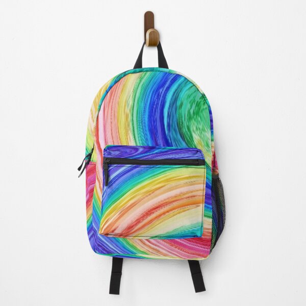 Item preview, Abstract swirl funky pattern in happy rainbow colors designed and sold by Designbyfia.