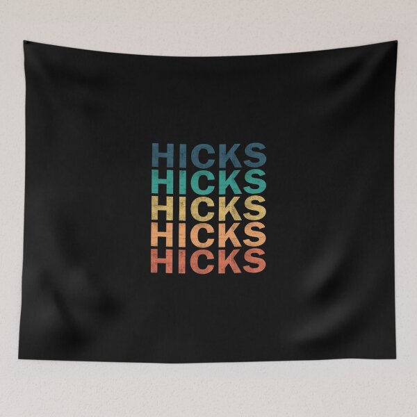 Aperçu de l'œuvre Hicks Name T Shirt - Hicks Vintage Retro Name Gift Item Tee créée et vendue par alexandraf49.