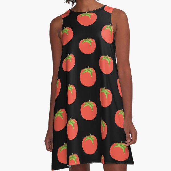 Emoji Tomato A-Line Dress