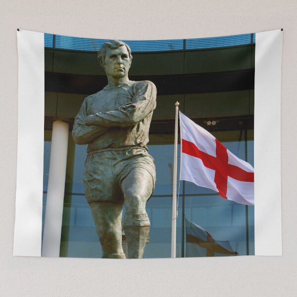 Item preview, Bobby Moore Statue England Flag Wembley Stadium designed and sold by AndyEvansPhotos.