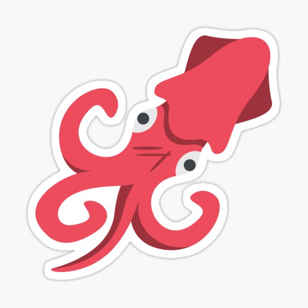 Item preview, Emoji Squid, Sea Animal designed and sold by roarr.