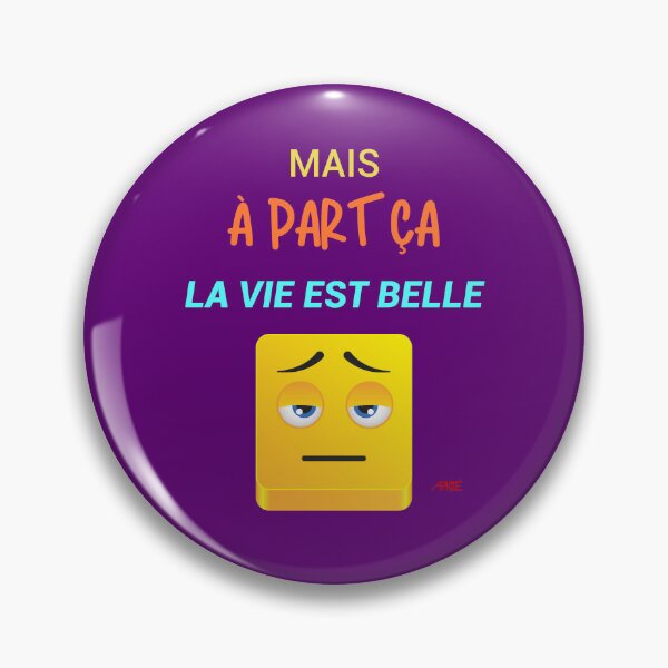 Item preview, But other than that life is good - disillusioned smiley - funny, optimistic and positive t shirt t shirt designed and sold by Apikoedesign.