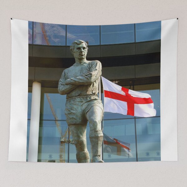 Item preview, Bobby Moore Statue England Flag Wembley Stadium designed and sold by AndyEvansPhotos.