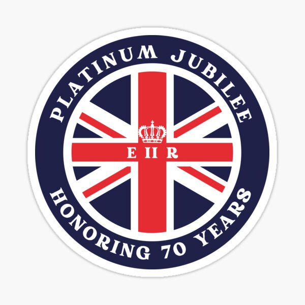"queens platinum jubilee Flag" Sticker for Sale by stickerpark Redbubble