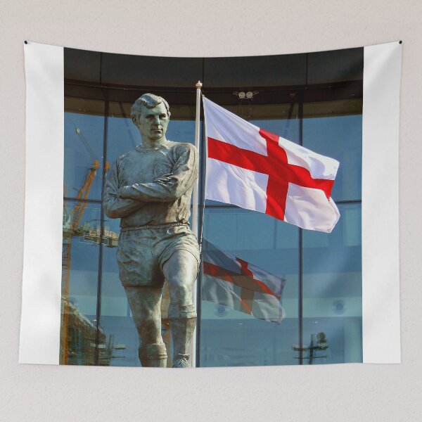 Item preview, Bobby Moore Statue England Flag Wembley Stadium designed and sold by AndyEvansPhotos.