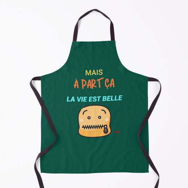 Artikelvorschau, Aber abgesehen davon ist das Leben gut - Reißverschluss-Mund-Smiley - lustiges, optimistisches und positives T-Shirt entworfen und verkauft von Apikoedesign.