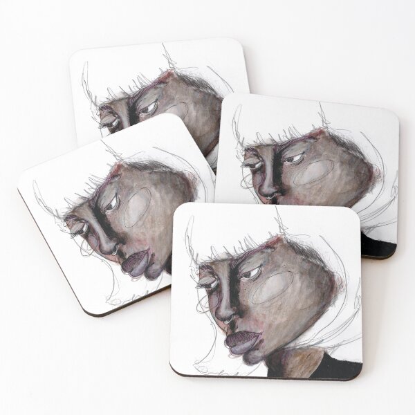 Item preview, Woman portrait in black designed and sold by andreamlstudio.