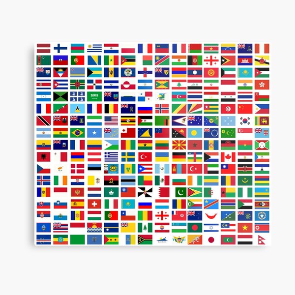 Flags of the world Metal Print