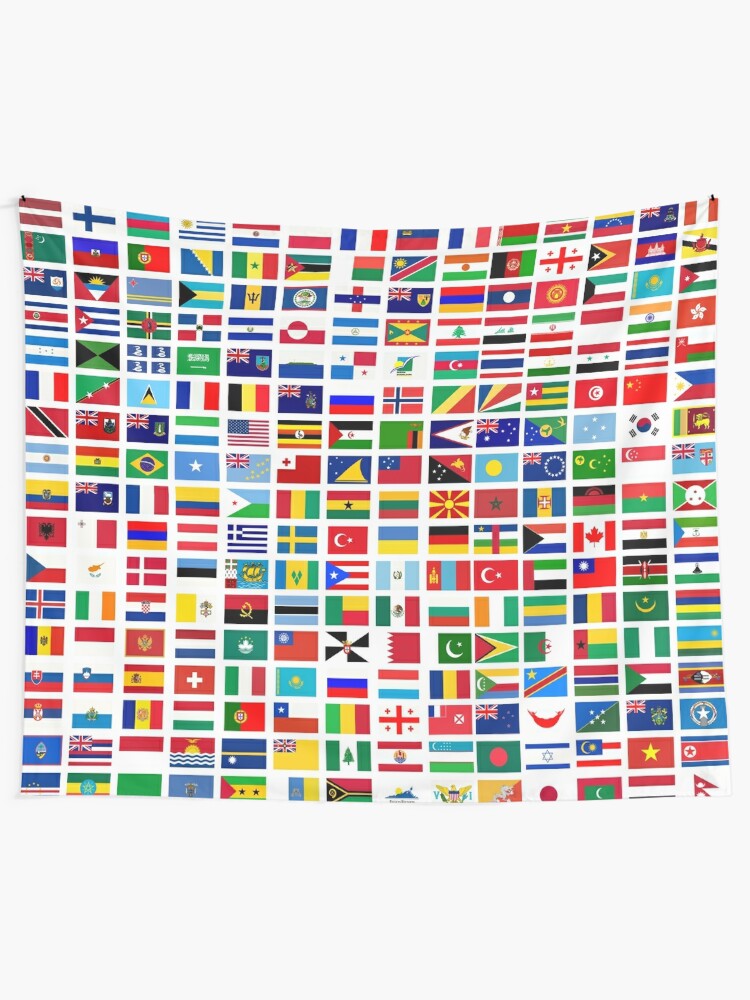 "Flags of the world" Tapestry by DusicaP  Redbubble