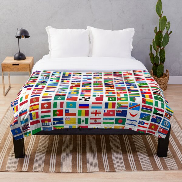 Flags of the world Throw Blanket