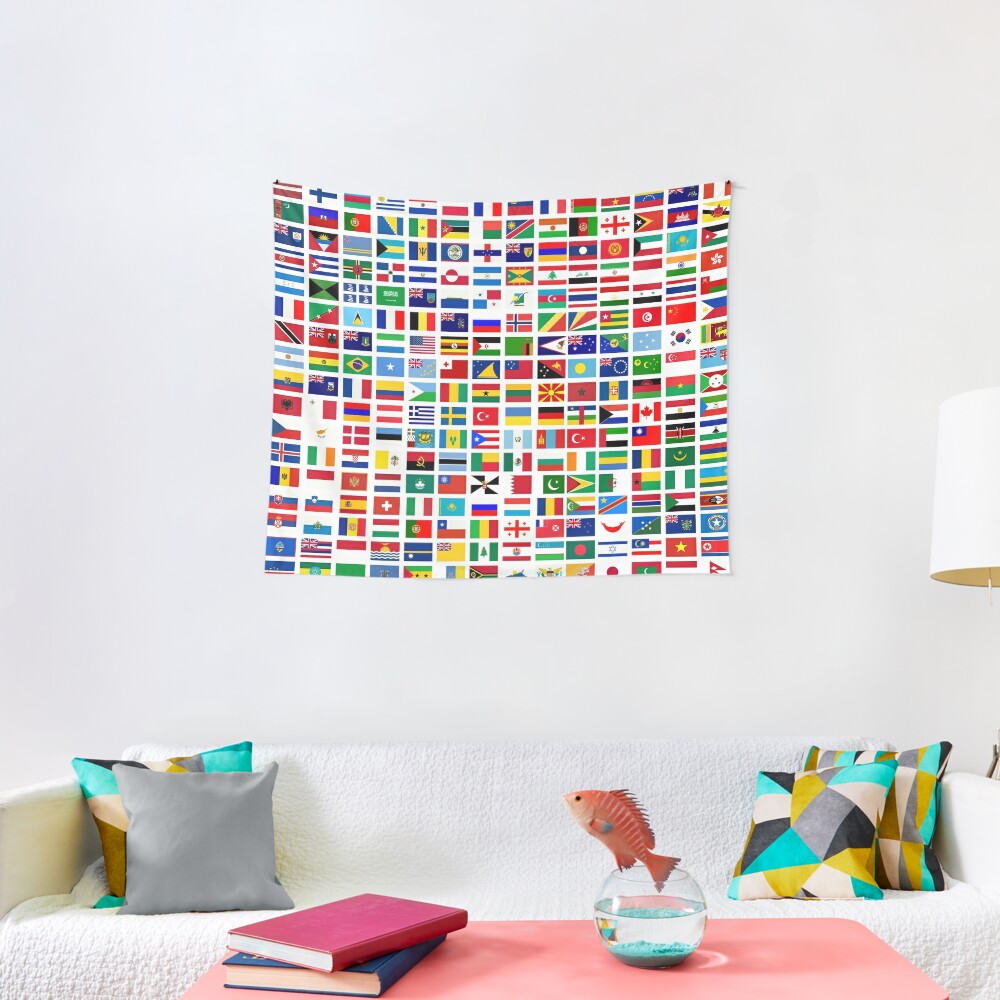 "Flags of the world" Tapestry by DusicaP  Redbubble