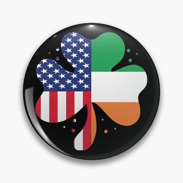 Item preview,  Irish American Flag Ireland Flag ST PATRICKS DAY Gift Lucky Shamrock designed and sold by Tatus Brinal.
