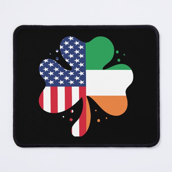 Item preview, Irish American Flag Ireland Flag ST PATRICKS DAY Gift Lucky Shamrock designed and sold by Tatus Brinal.