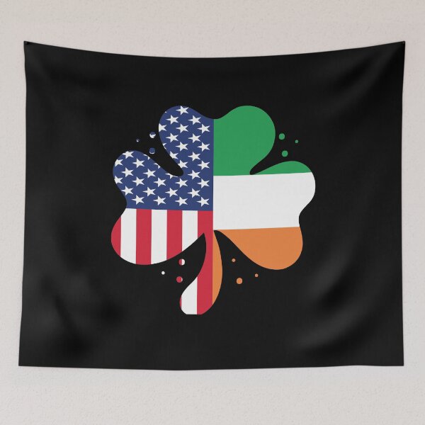 Item preview,  Irish American Flag Ireland Flag ST PATRICKS DAY Gift Lucky Shamrock designed and sold by Tatus Brinal.