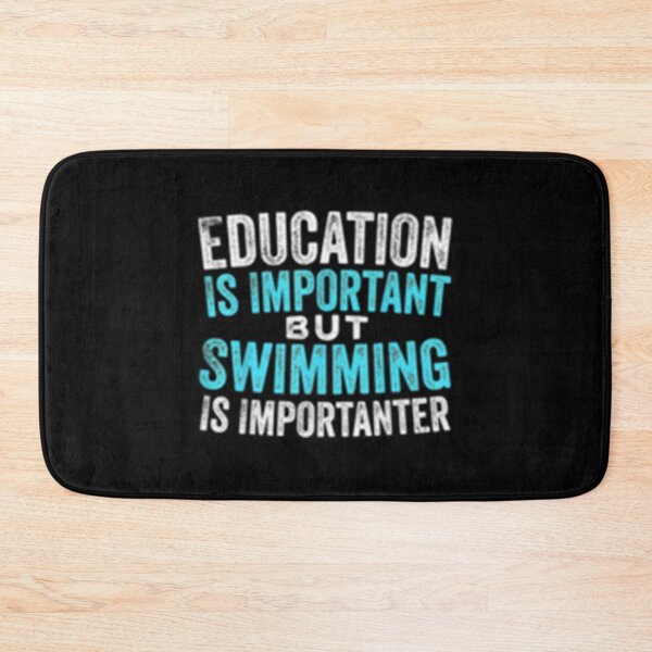 Item preview, La educación es importante, pero nadar es más importante Nadador Camiseta clásica designed and sold by jacksrome6.
