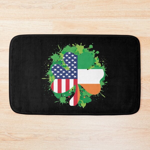 Item preview,  Irish American Flag Ireland Flag ST PATRICKS DAY Gift Lucky Shamrock Spalsh designed and sold by Tatus Brinal.