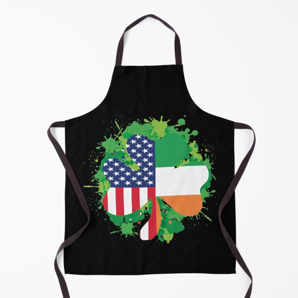 Item preview, Irish American Flag Ireland Flag ST PATRICKS DAY Gift Lucky Shamrock Spalsh designed and sold by Tatus Brinal.