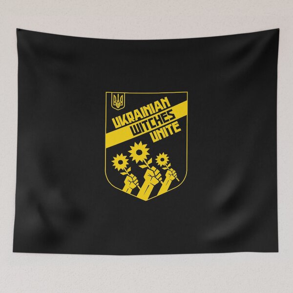 Aperçu de l'œuvre Ukraine Tournesol Les sorcières ukrainiennes unissent - Tournesol Drapeau ukrainien Je me tie créée et vendue par CarolSchmitt.