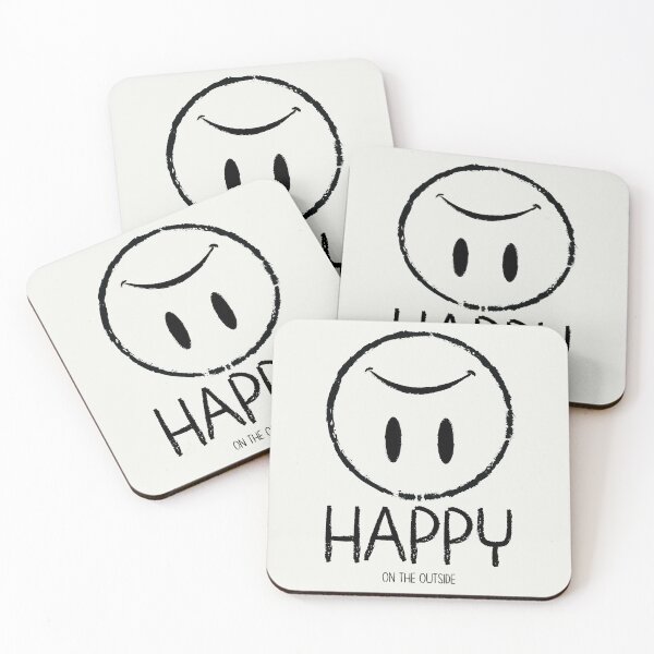 Item preview, Happy On The Outside | Mental Health designed and sold by DrawingBoard.