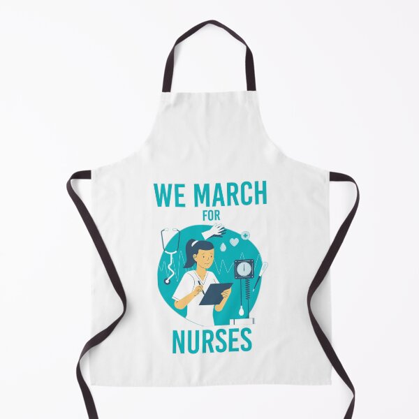 Item preview, We March for Nurses - Cute Nurse and Tools designed and sold by Amazing Arts Designs.